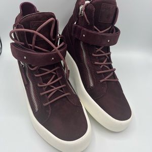 Giuseppe Zanotti Camosoto Venus Men’s burgundy sneakers 44 high tops